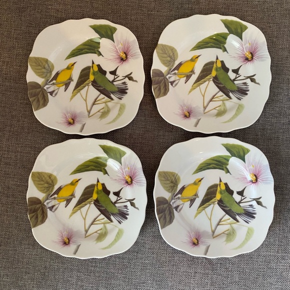 Godinger | Dining | Set Of 4 Audubon Dessert Plates | Poshmark